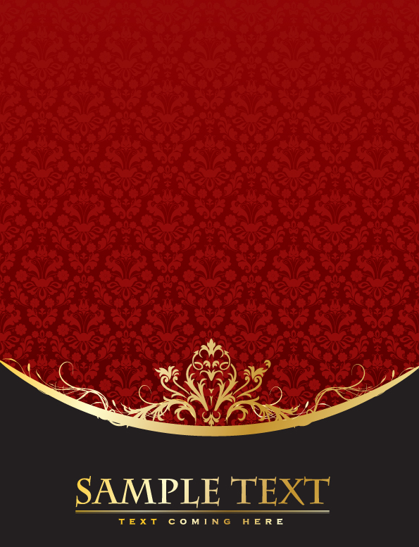 free vector 4 european gold lace pattern vector